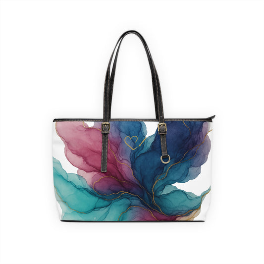 Heather Floral Artisan PU Leather Shoulder Bag — 2025 Wearable Art