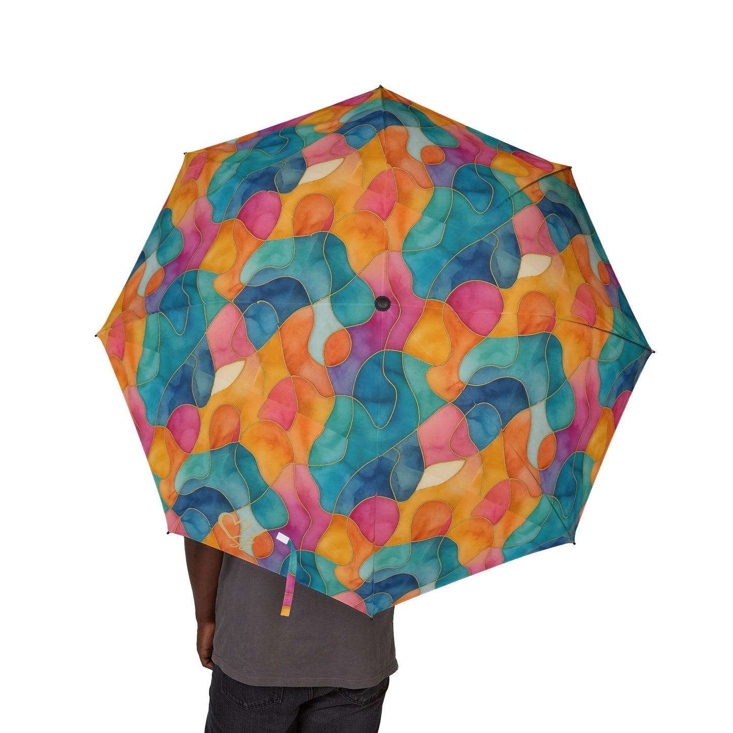 Vicky-small print-2025 Artisan Luxe Collection Foldable Umbrella