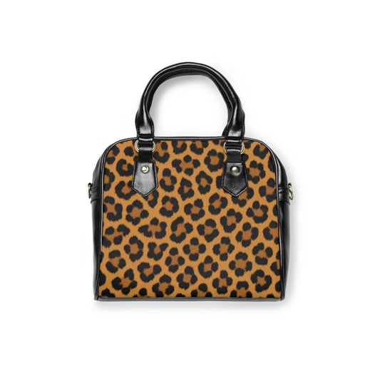 Leopard Print Shoulder Handbag — Chic Animal Print Tote for Everyday Style