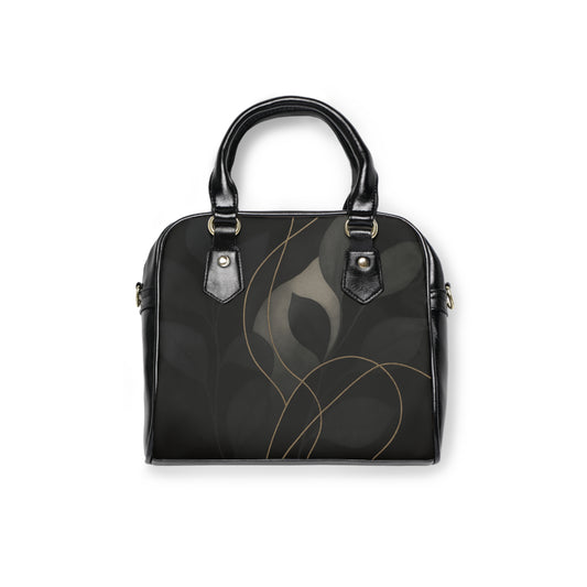 Shirley-2025 Artisan Collection-Elegant Black Shoulder Handbag