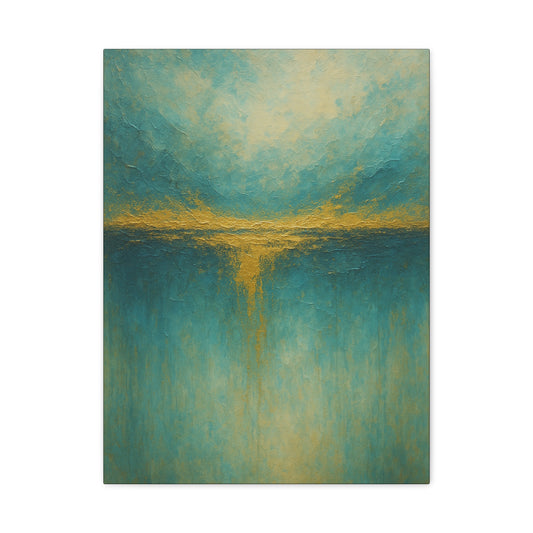 Tranquil Waters- Coastal Abstract Collection-Fine Art Canvas Print