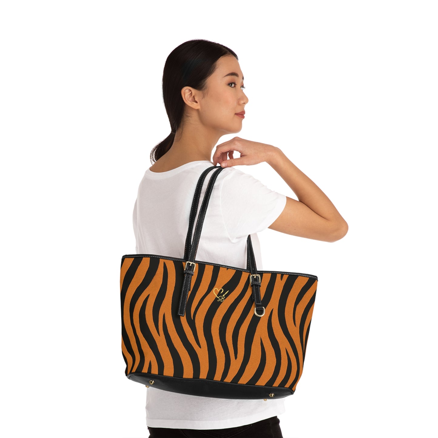Tiger Stripe - PU Leather Shoulder Bag