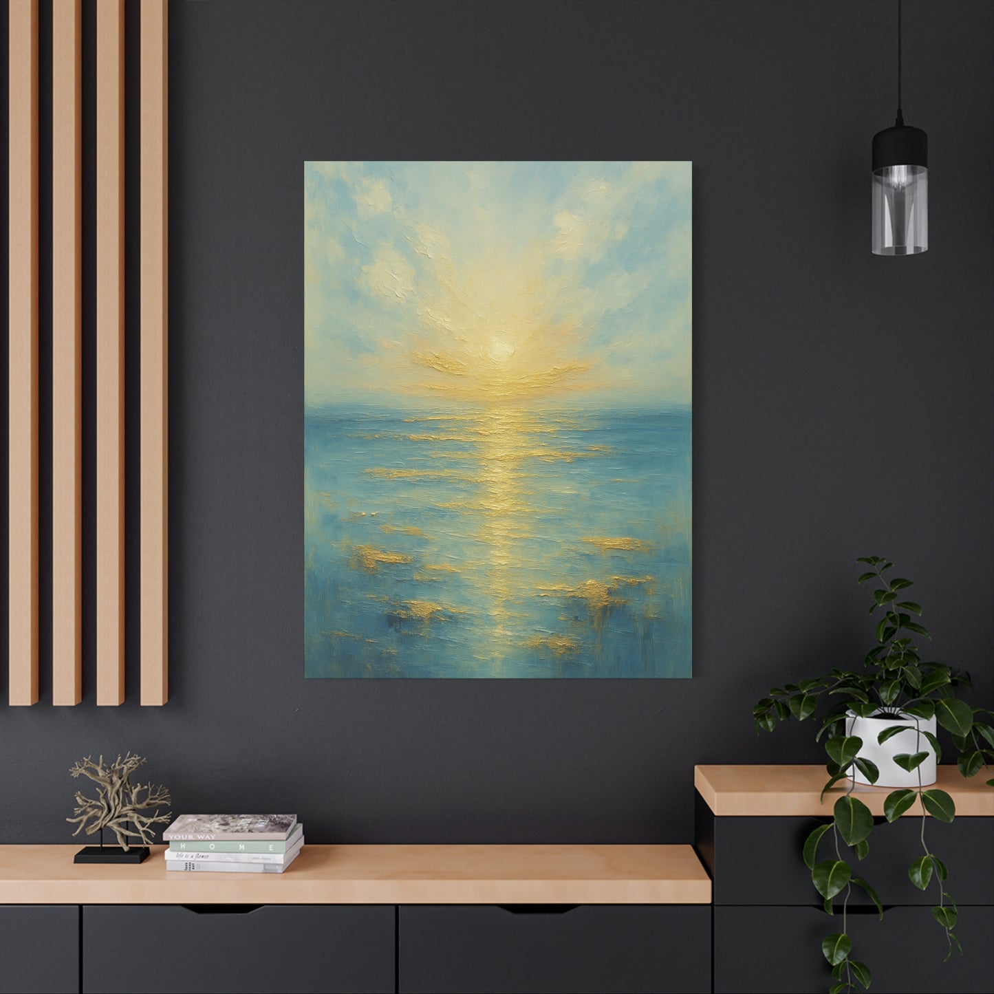 Golden Dawn- Gold Coast Abstract Collection-Fine Art Canvas Print