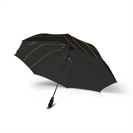Lola- 2025 Artisain Collection-Foldable Umbrella — Semi-Automatic Black Umbrella