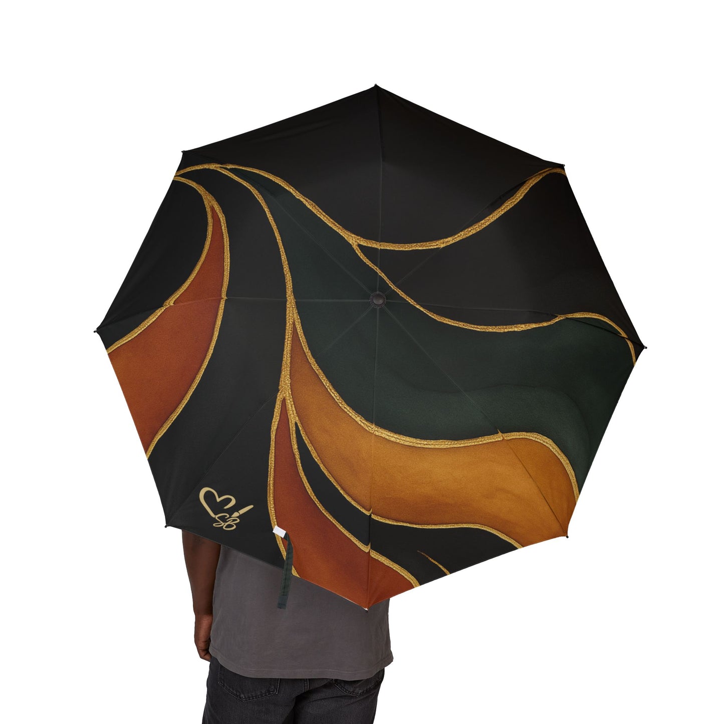 Vivian-2025 Artisan Luxe Collection-Foldable Umbrella — Semi-Automatic Travel Umbrella