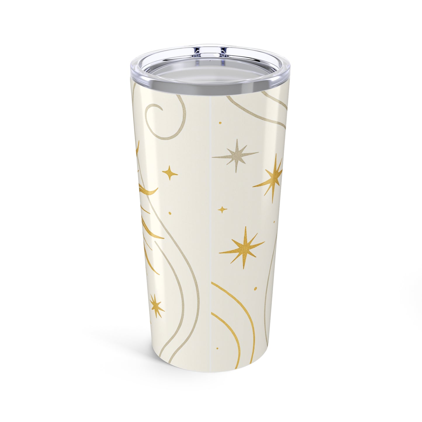 Sunburst 20oz Tumbler — Celestial Gold Sun and Stars Insulated Travel Cup