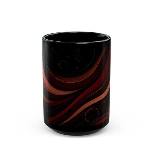 Copper Veil 5-Soulful Collection-Black Mug — 11oz & 15oz Ceramic Coffee Cup