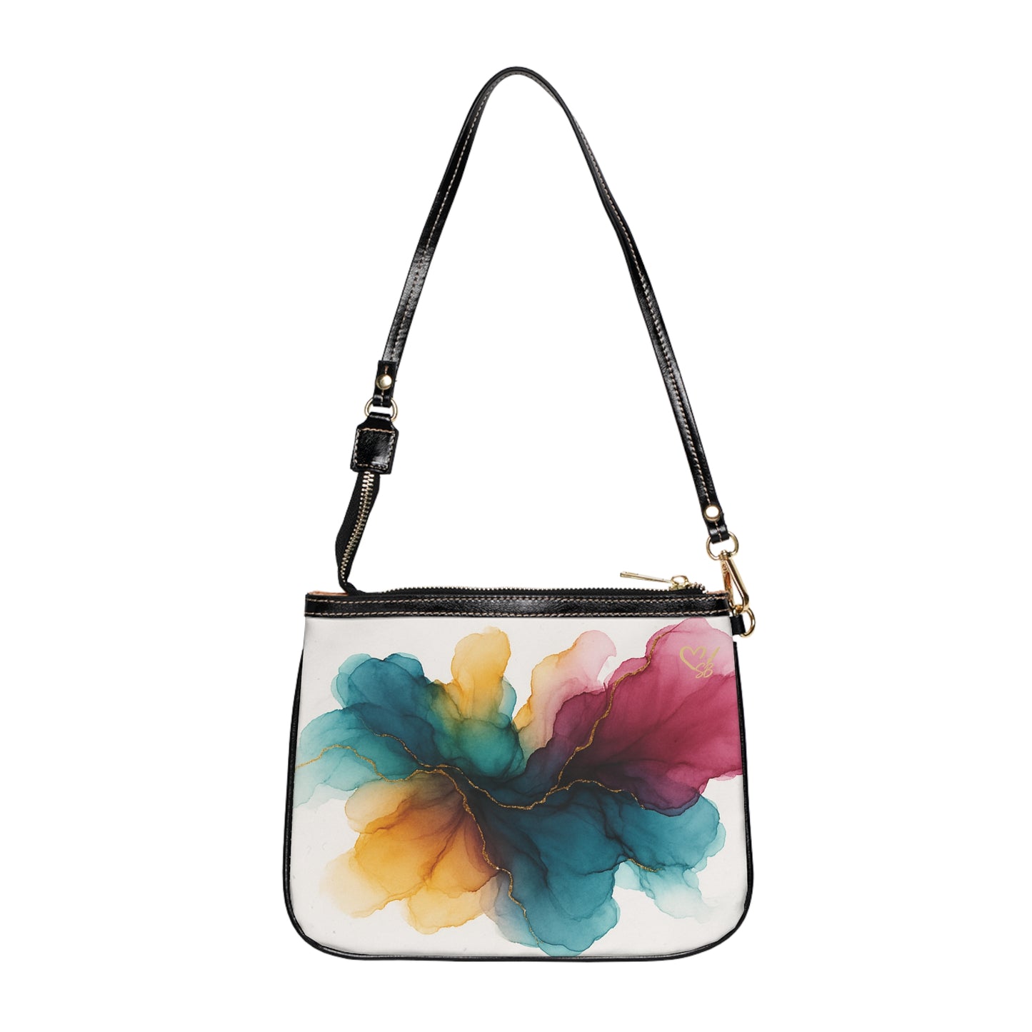 Brittany Rose-2025 Artisan Luxe Collection- Small Shoulder Bag — Colorful Abstract Floral Crossbody