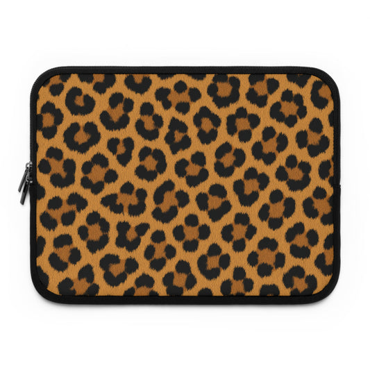 Leopard Print Laptop Sleeve — Stylish Animal Print Protective Case