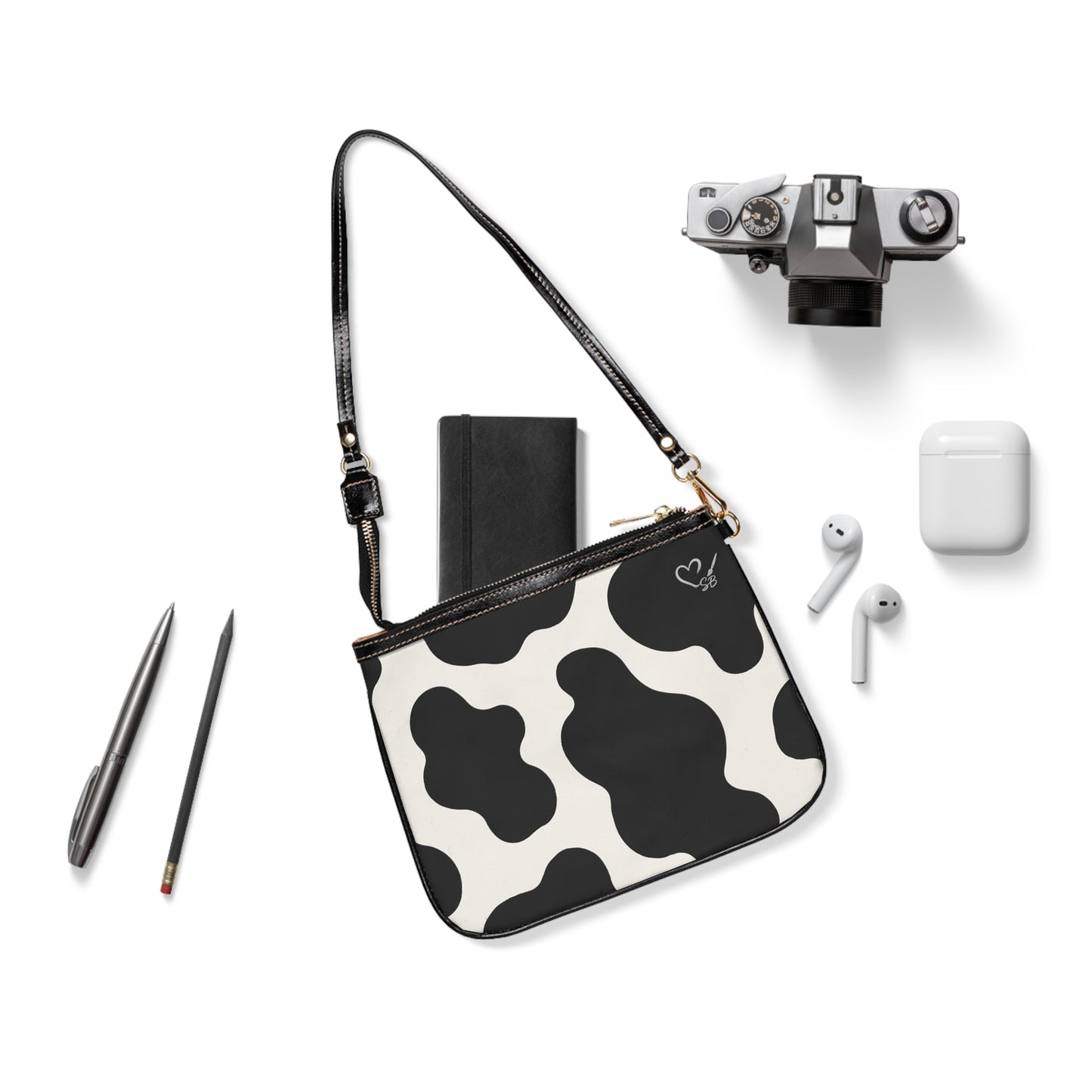Cow Print Small Shoulder Bag