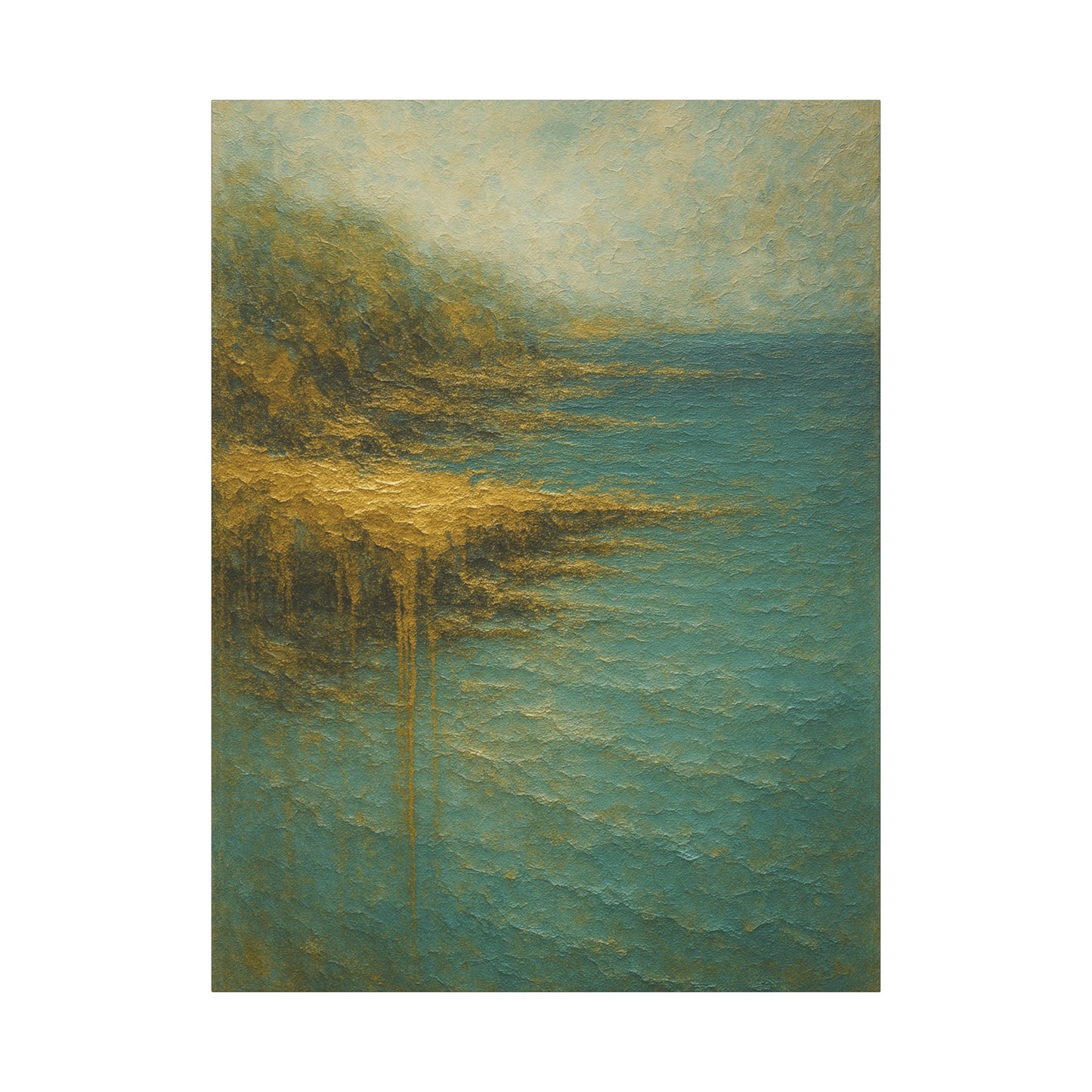 Gold Coast Cliff- Coastal Abstract Collection-Fine Art Canvas Print