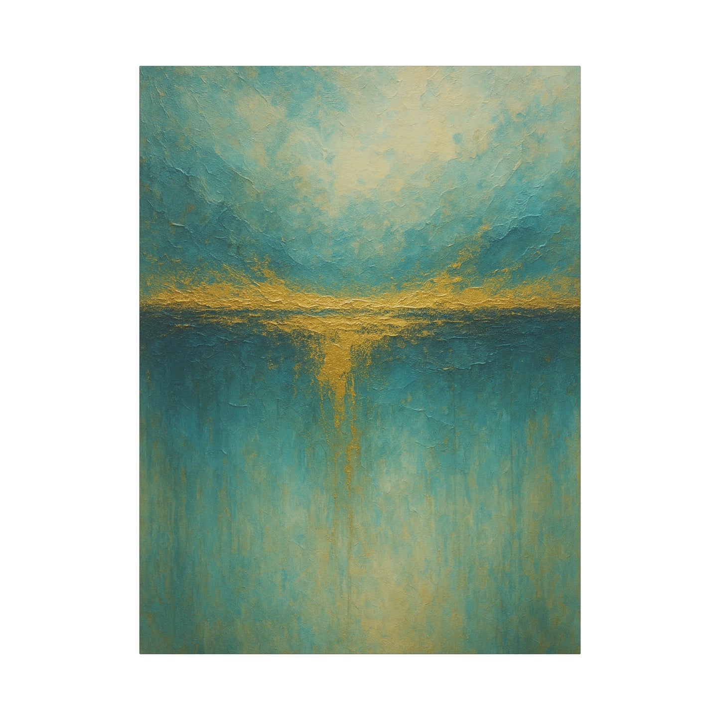Tranquil Waters- Coastal Abstract Collection-Fine Art Canvas Print