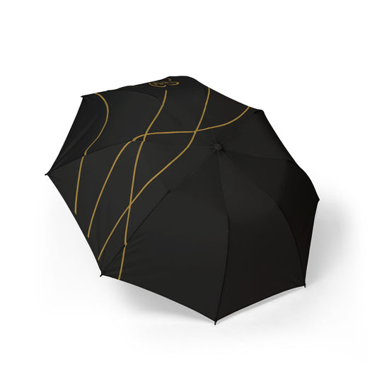 Lola- 2025 Artisain Collection-Foldable Umbrella — Semi-Automatic Black Umbrella