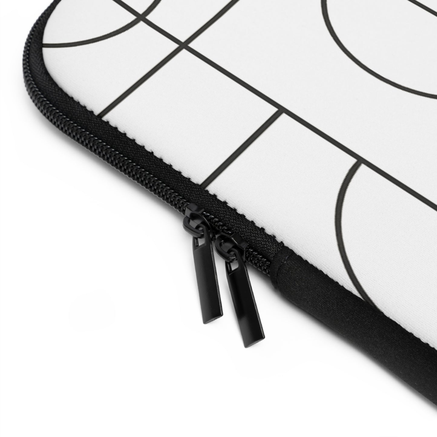 Geometric Print -2025 Artisian Collection -Laptop Sleeve — Black & White Protective Neoprene Case