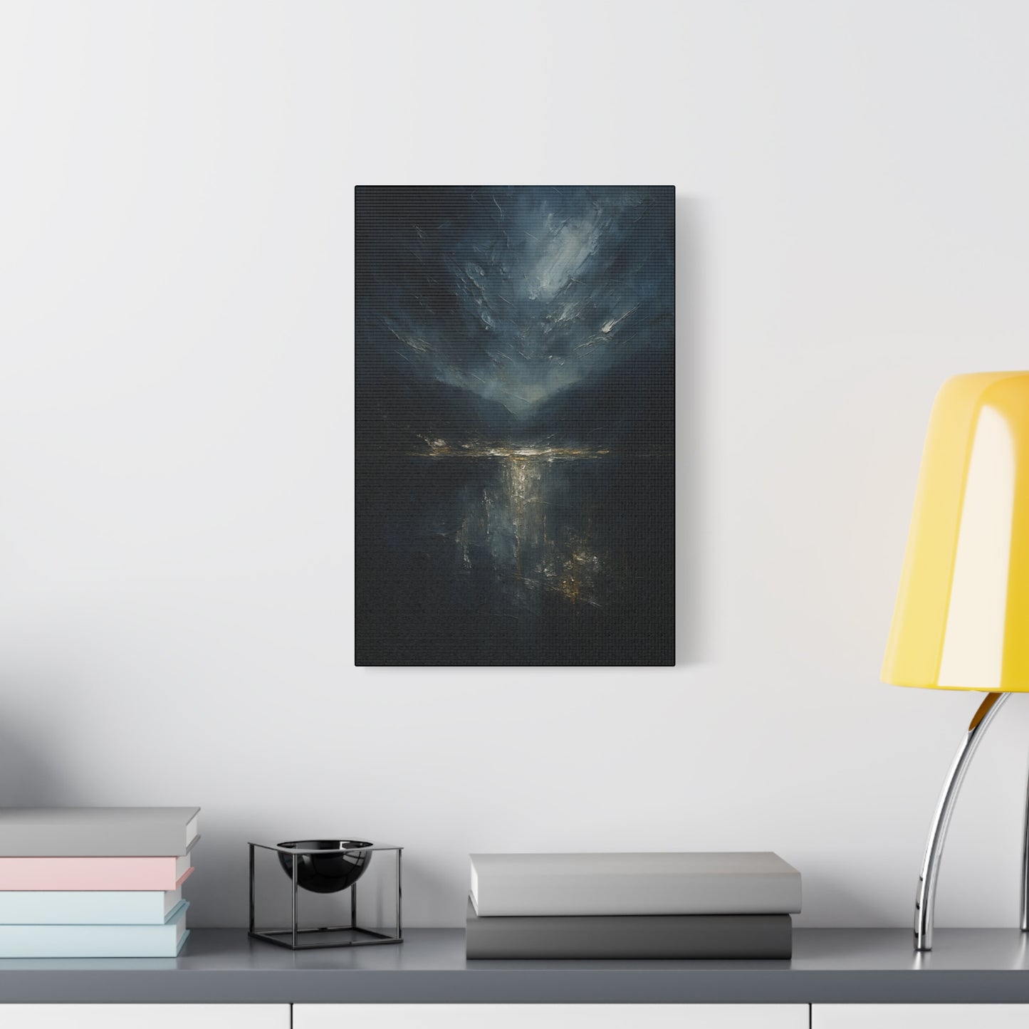 Misty Mountian Evening Solitude-  Abstract landscape Collection -Fine Art Canvas Print