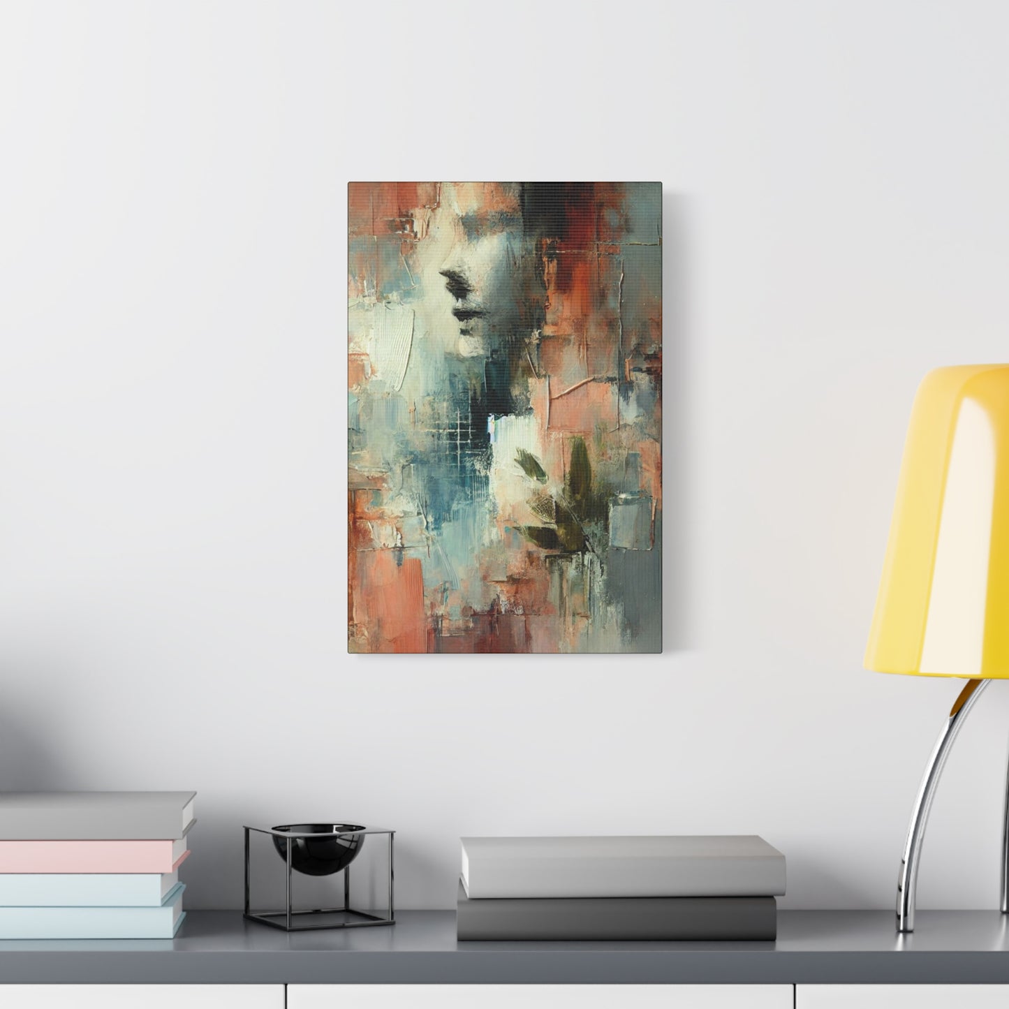Whispers of Stillness -Fine Art Canvas Print - Female Abstract Print by Katherine Bobeck - Calming and Modern Artwork