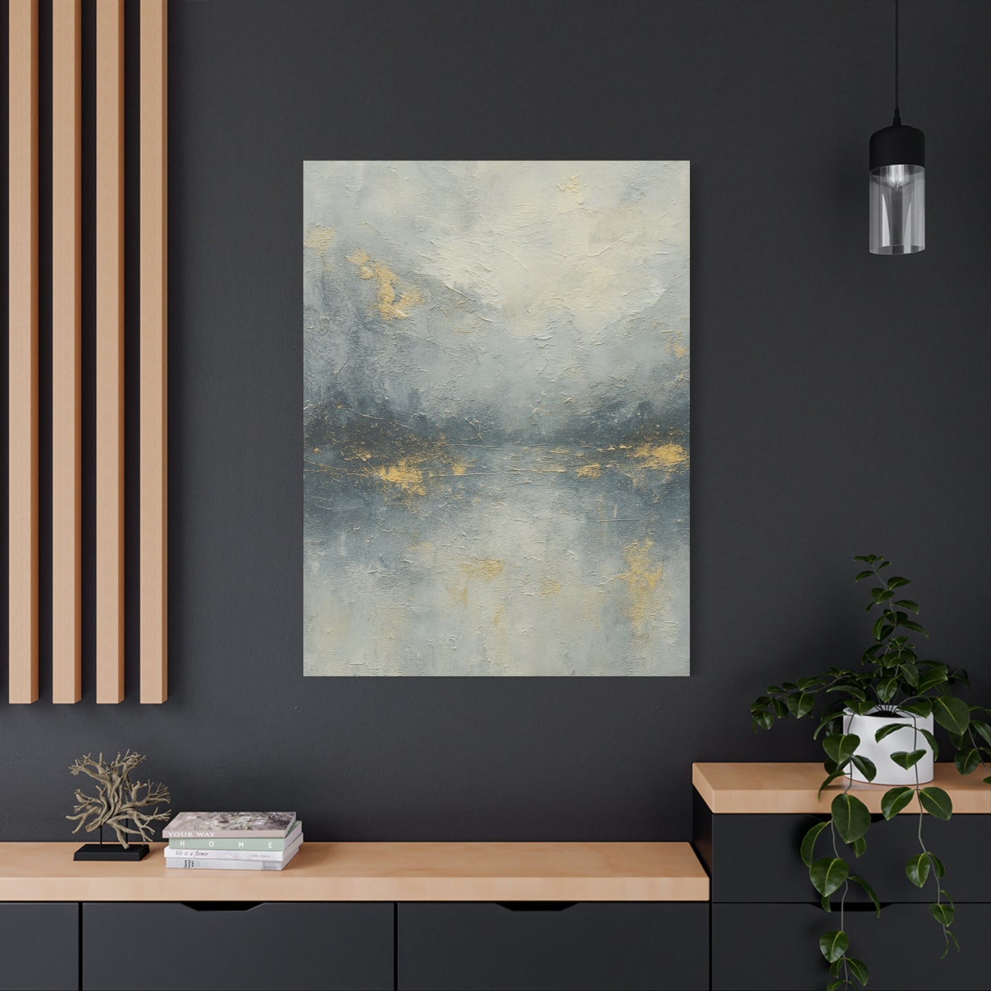 Misty Mountian Winter Fog-   Abstract landscape Collection -Fine Art Canvas Print