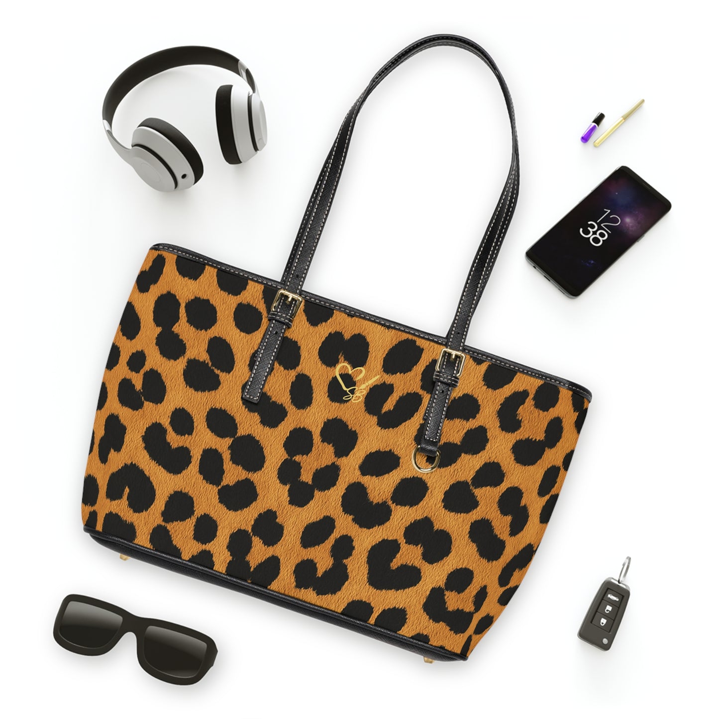 Cheetah Print PU Leather Shoulder Bag