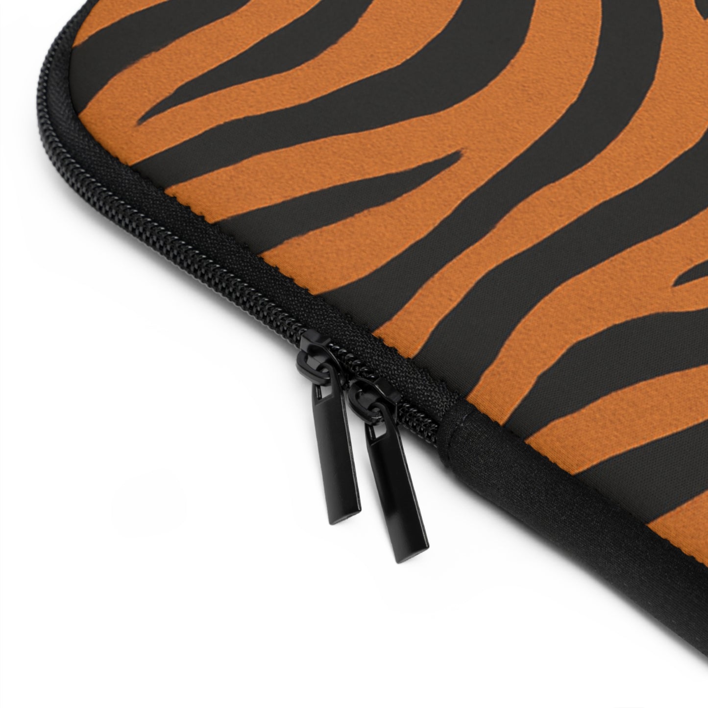 Tiger Stripe Laptop Sleeve – Orange & Black Animal Print Protective Case