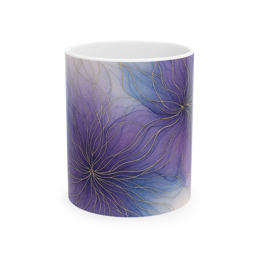 Artistic Collection Acrylic Ink Abstract Mug, Coffee Cup, Tea Mug, Gift for Her, Home Decor, Office Mug, Minimalist Design, Unique Artwork