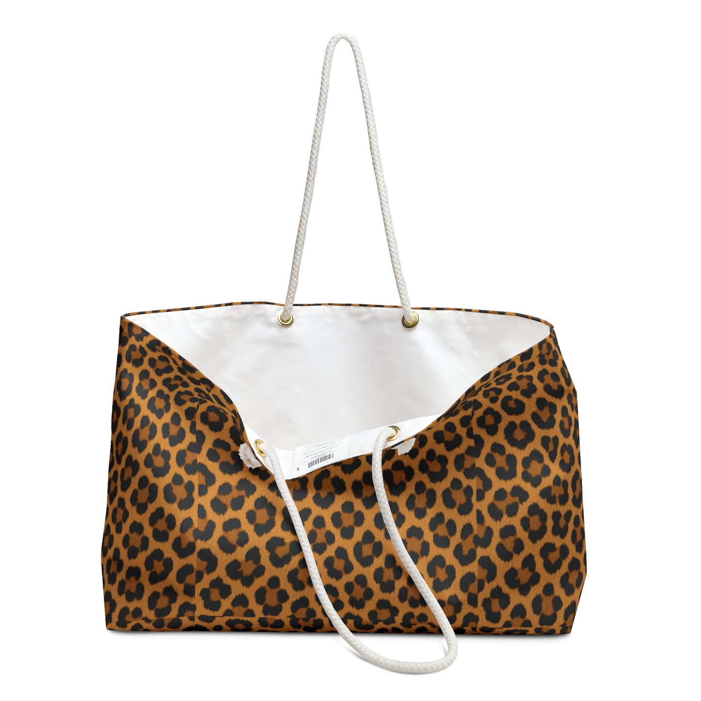 Leopard Print Weekender Bag – Chic Animal Print Travel Tote