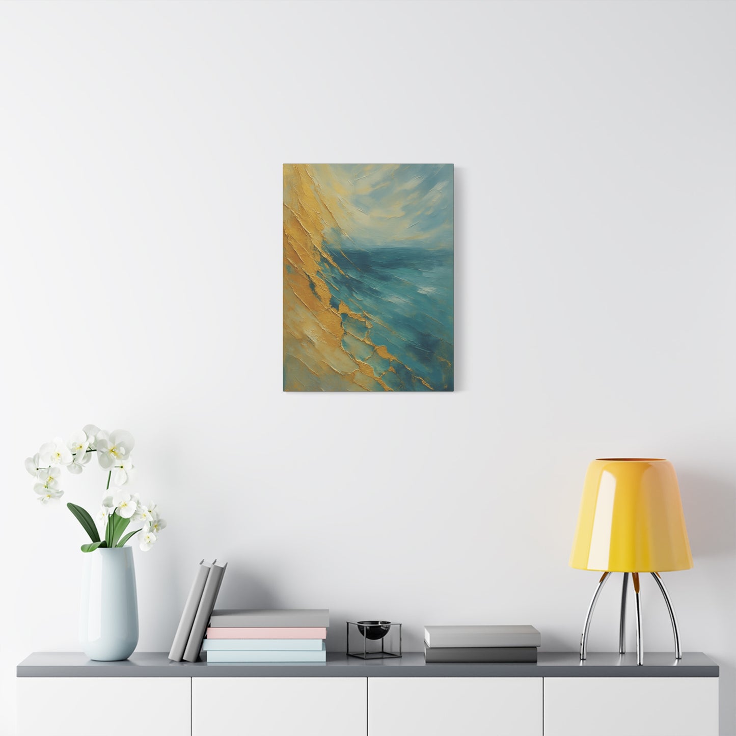 Gold Coast 2- Coastal Abstract Collection-Fine Art Canvas Print