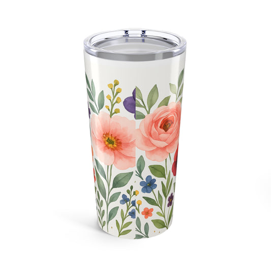 Wildflower Floral Garden 20oz Tumbler — Colorful  Insulated Travel Cup