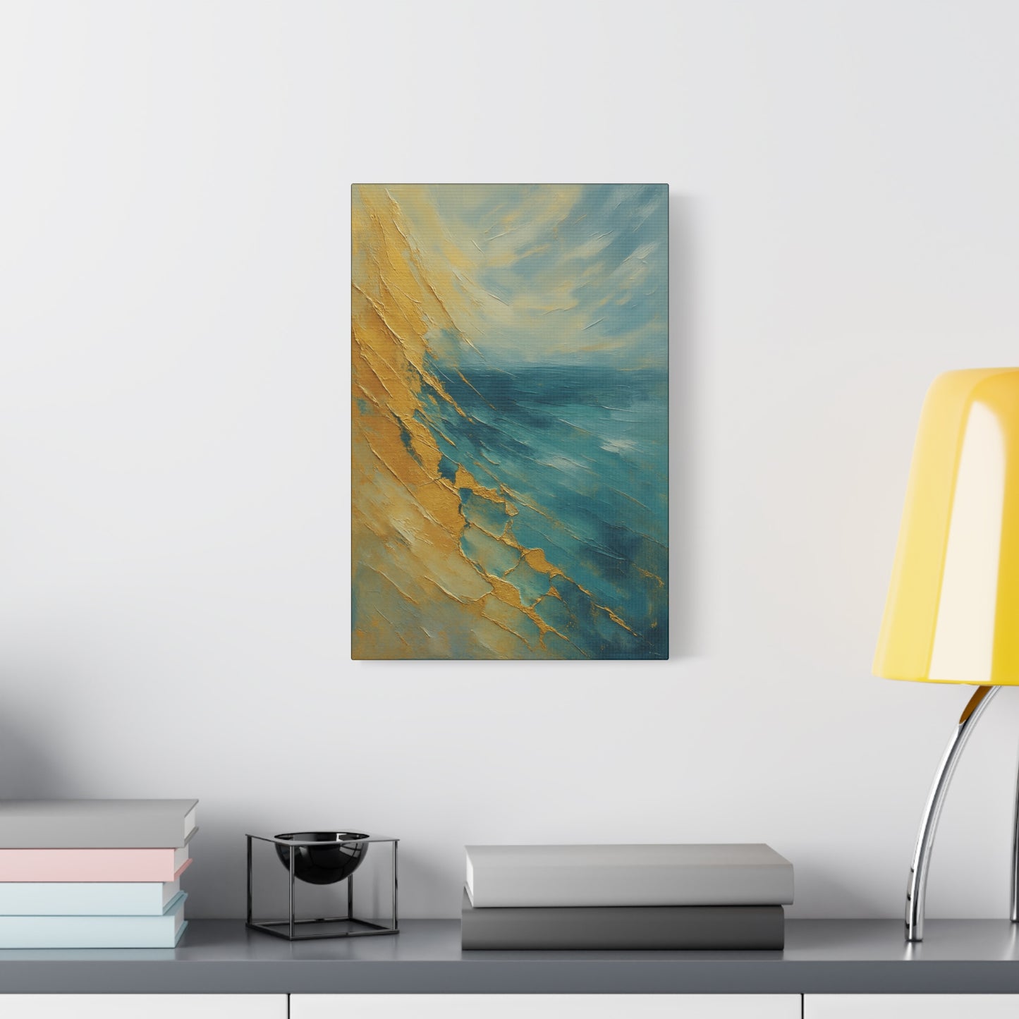 Gold Coast 2- Coastal Abstract Collection-Fine Art Canvas Print