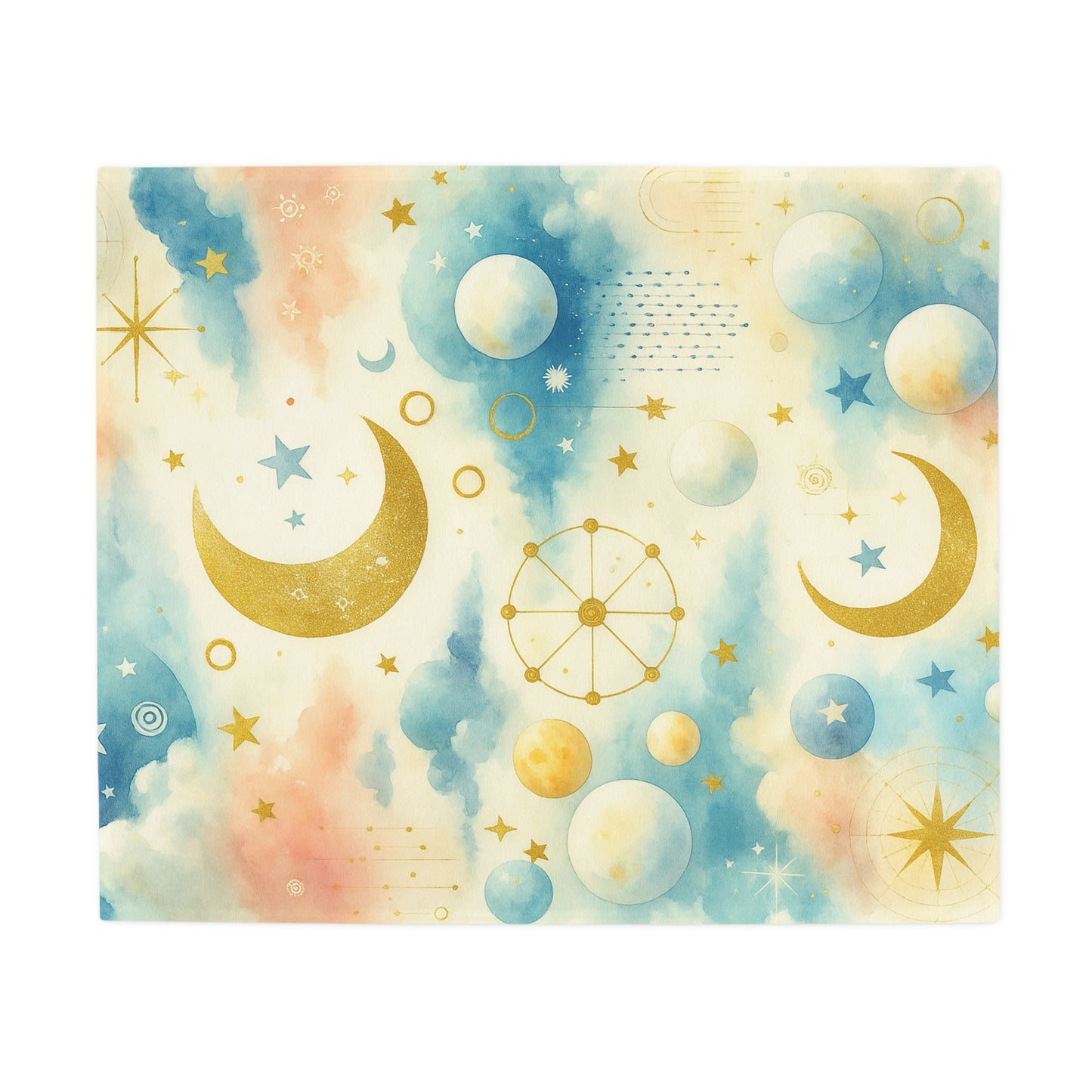 Blue Twilight- Celestial Dreams Nursery Design by Artist Katherine Bobeck, Soft and Cozy