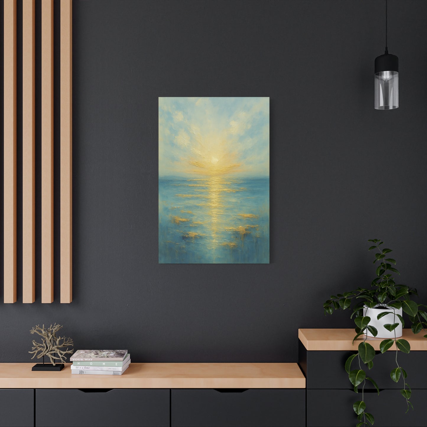 Golden Dawn- Gold Coast Abstract Collection-Fine Art Canvas Print