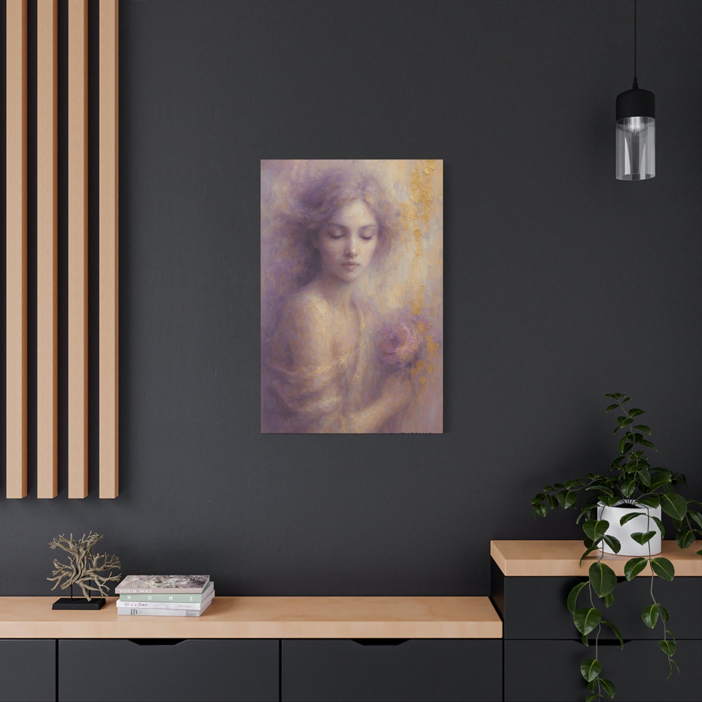 Grace-Muse Collection-Fine Art Canvas Print - Female Abstract Print by Katherine Bobeck - Calming and Modern Artwork