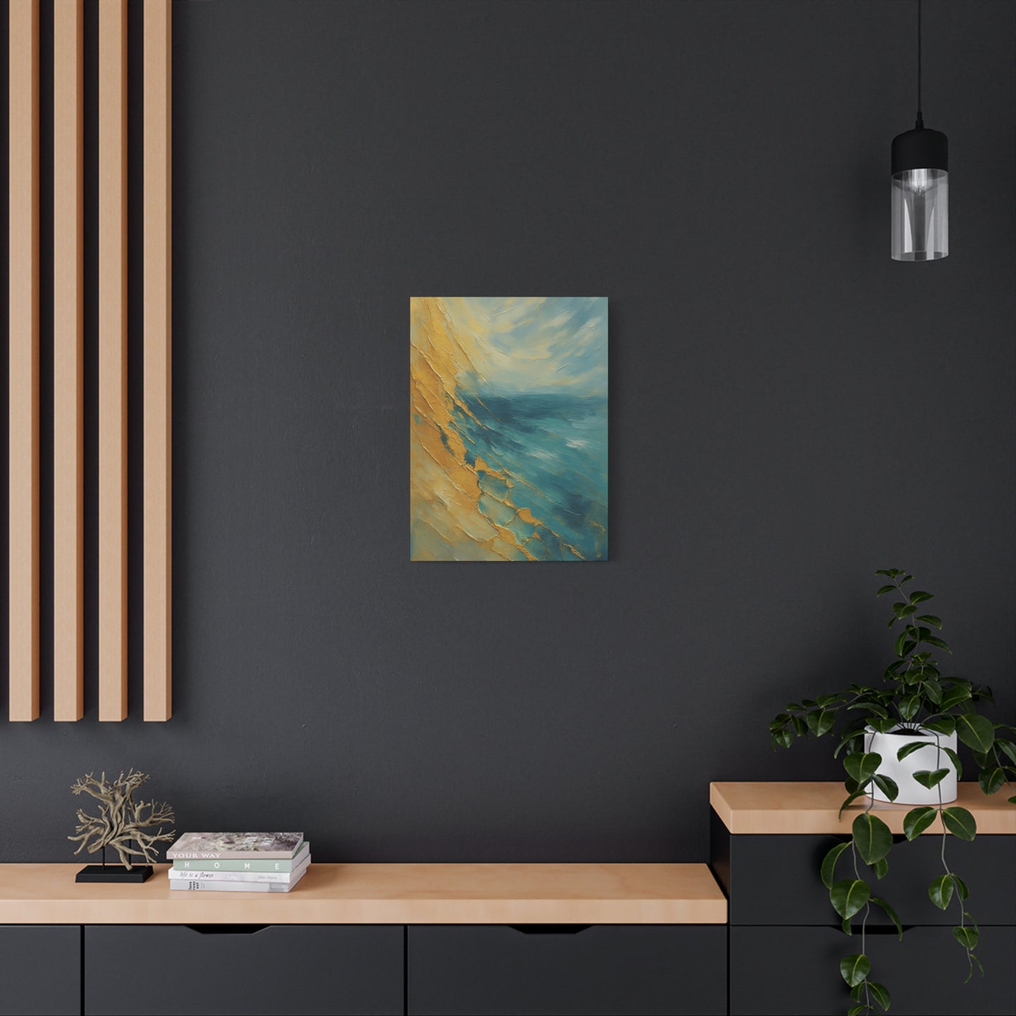 Gold Coast 2- Coastal Abstract Collection-Fine Art Canvas Print