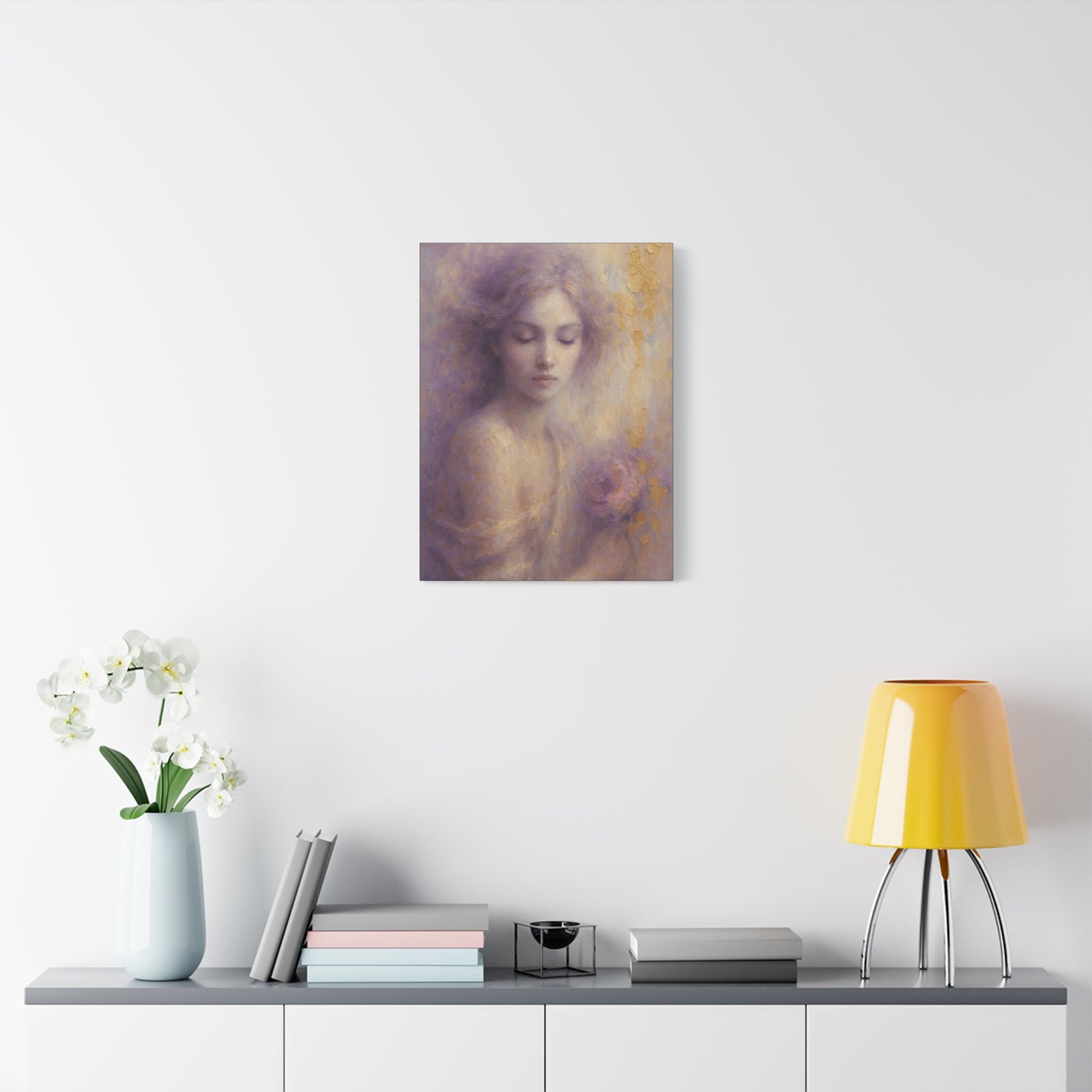 Grace-Muse Collection-Fine Art Canvas Print - Female Abstract Print by Katherine Bobeck - Calming and Modern Artwork