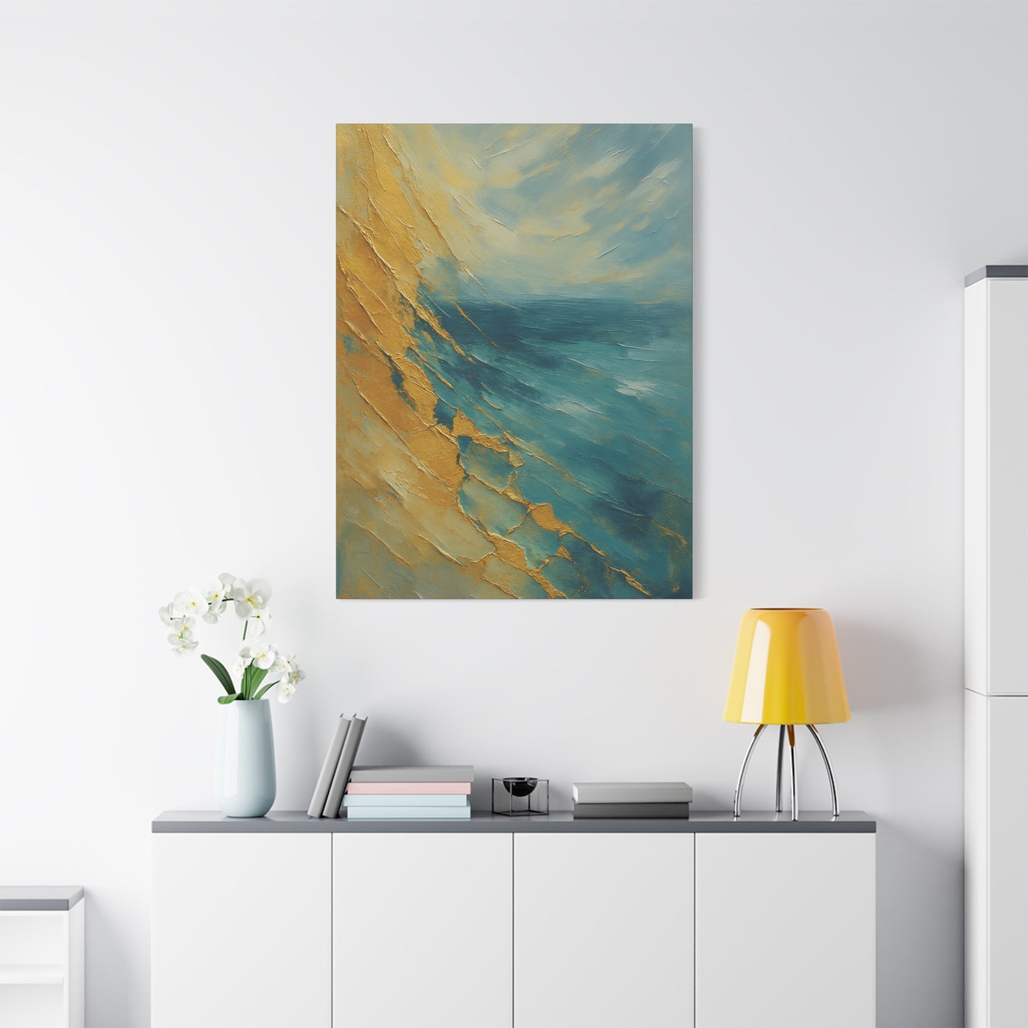 Gold Coast 2- Coastal Abstract Collection-Fine Art Canvas Print