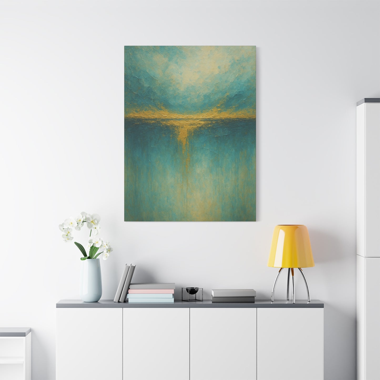 Tranquil Waters- Coastal Abstract Collection-Fine Art Canvas Print