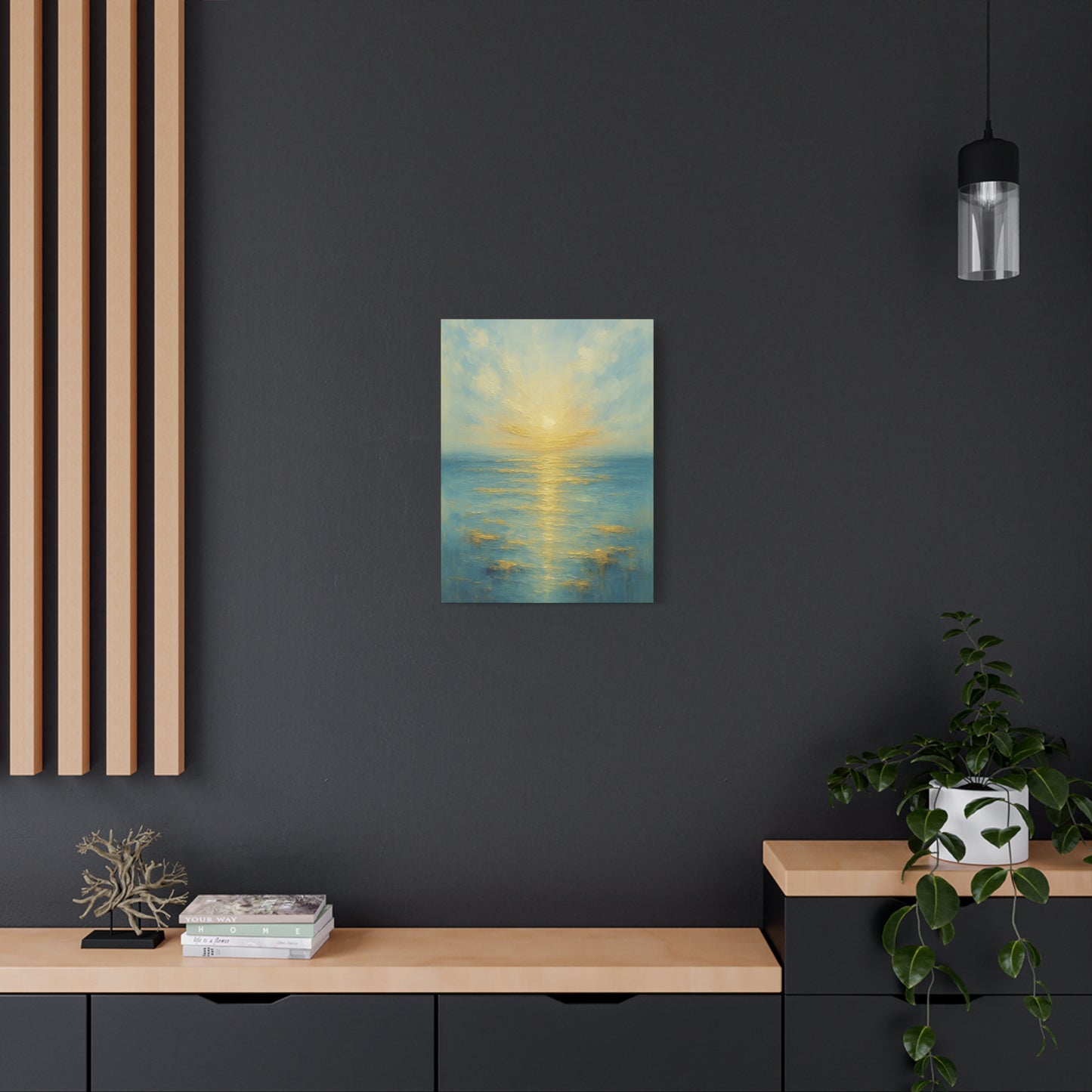 Golden Dawn- Gold Coast Abstract Collection-Fine Art Canvas Print