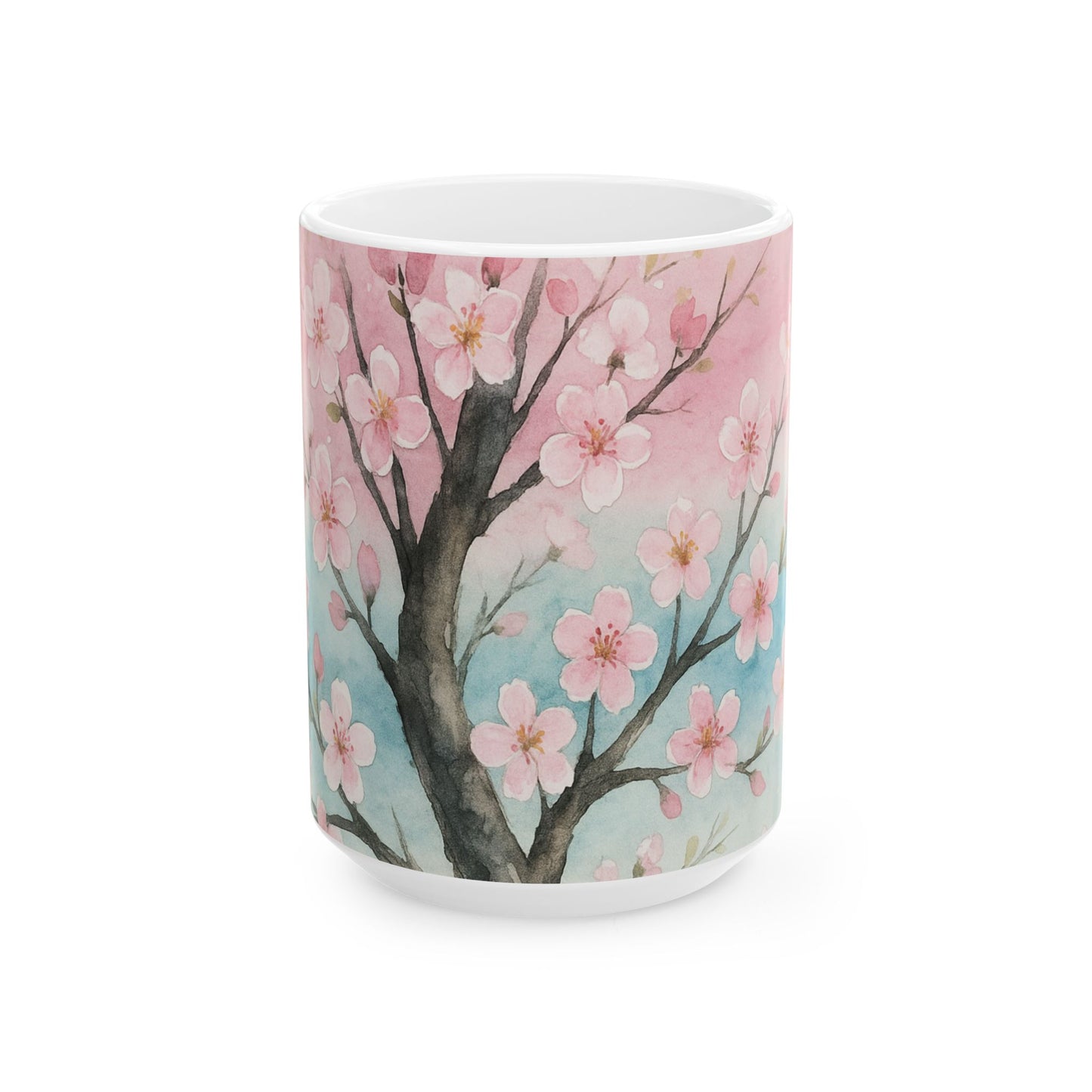 Blossom Breeze Floral Mug -Echoes of the Masters Collection- 11oz Ceramic Coffee Cup