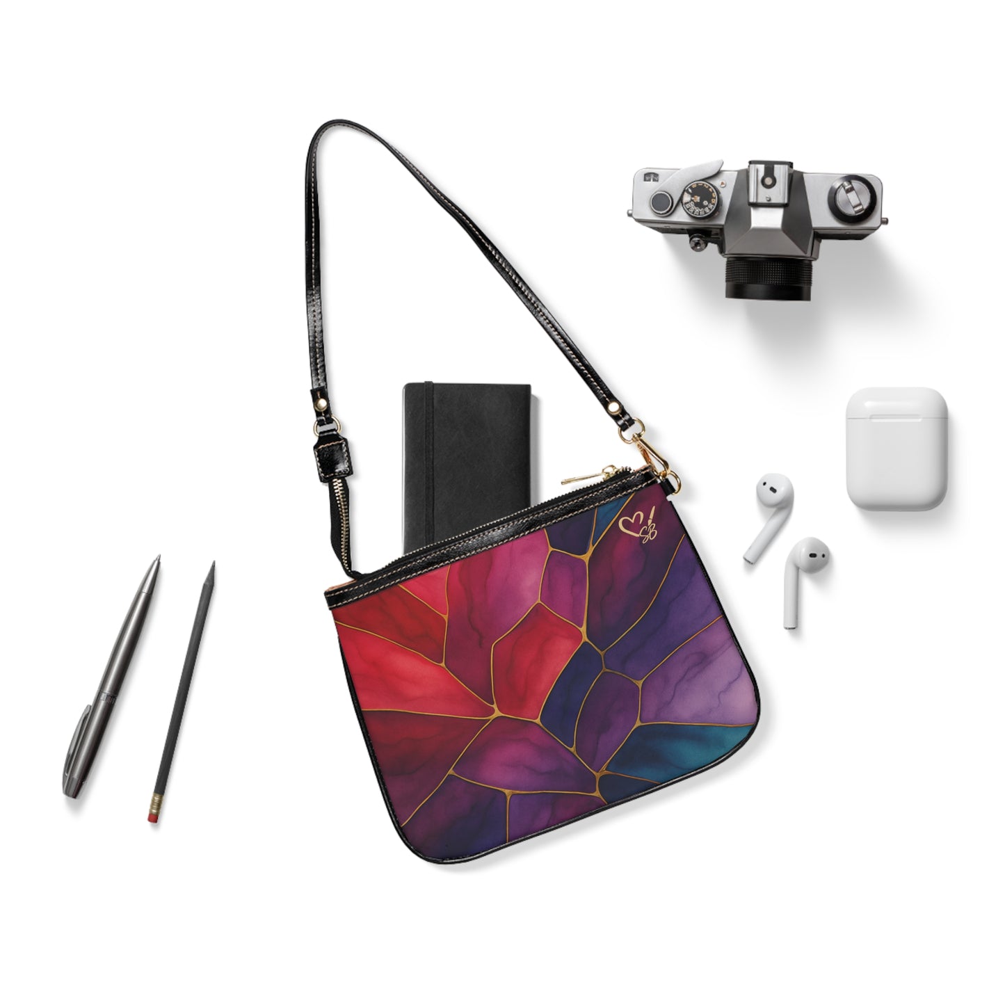 Shelby-2025 Artisan Luxe Collection- Small Shoulder Bag — Colorful Floral Crossbody Purse