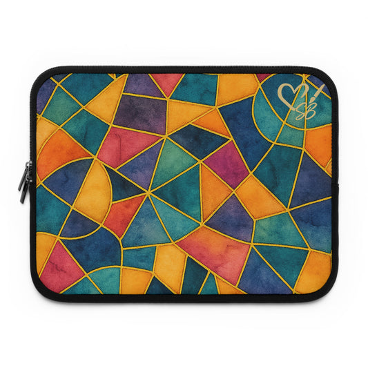 Mosaic Print -2025 Artisain Collection-Laptop Sleeve — Stylish Animal Print Protective Case