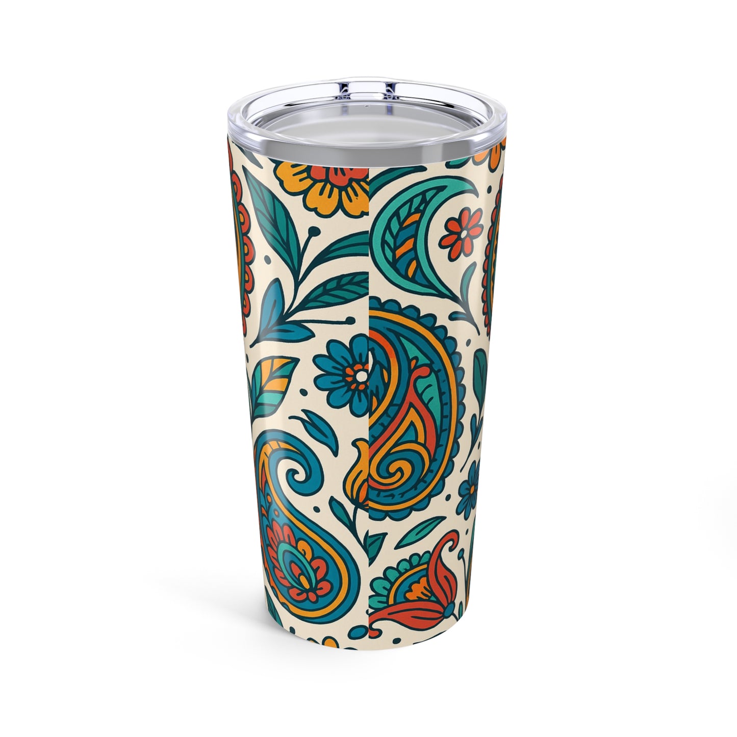 BoHo Flower and Paisley Tumbler 20oz
