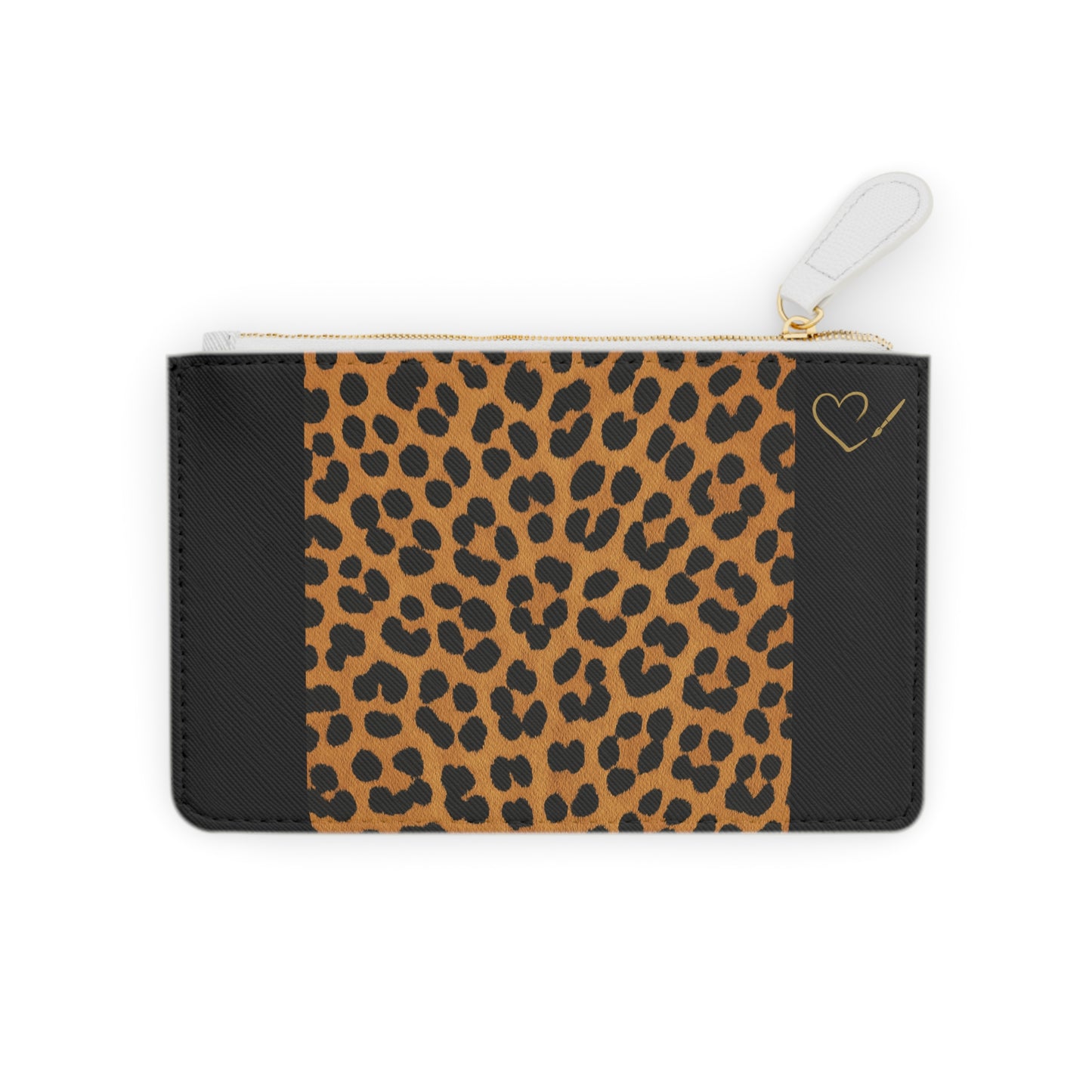 Cheetah and Black Mini Clutch Bag — Chic Animal Print Wristlet