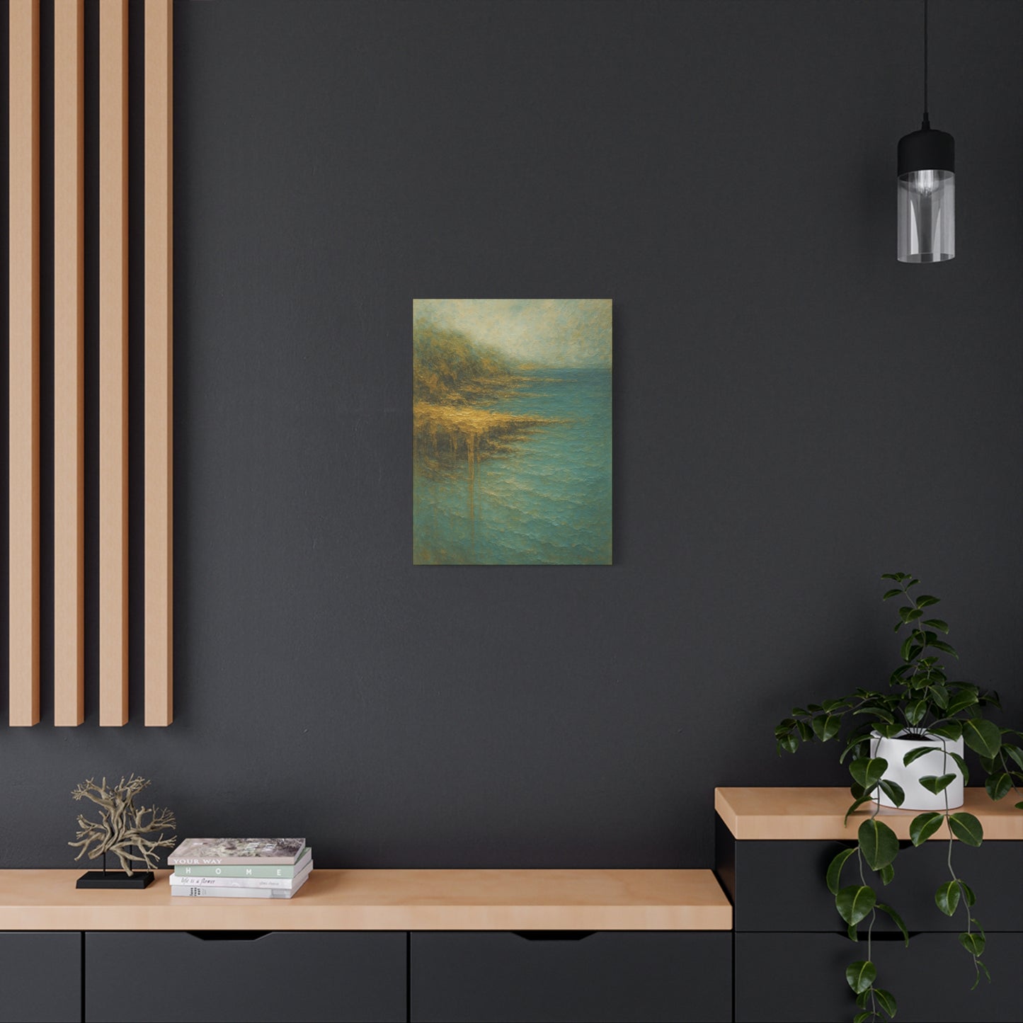 Gold Coast Cliff- Coastal Abstract Collection-Fine Art Canvas Print