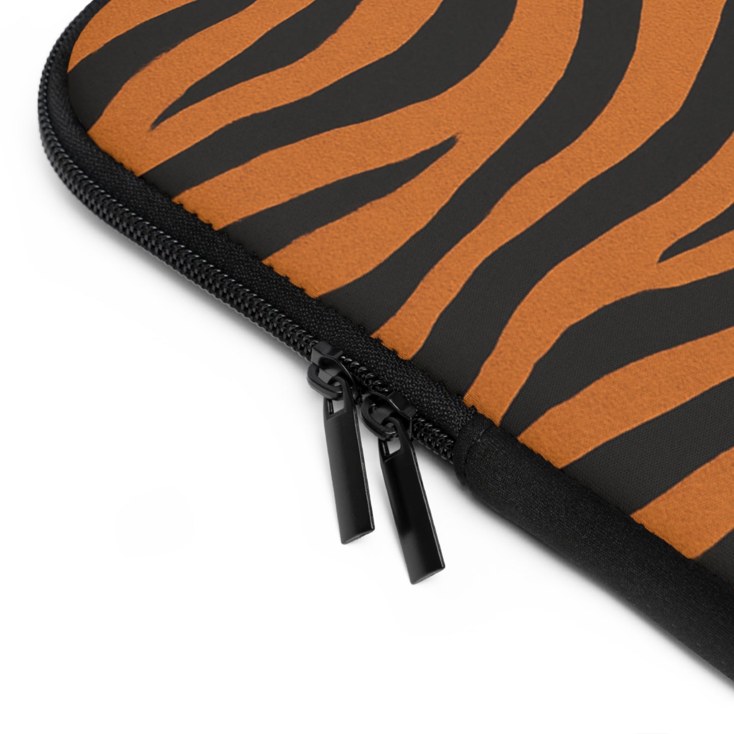 Tiger Stripe Laptop Sleeve – Orange & Black Animal Print Protective Case