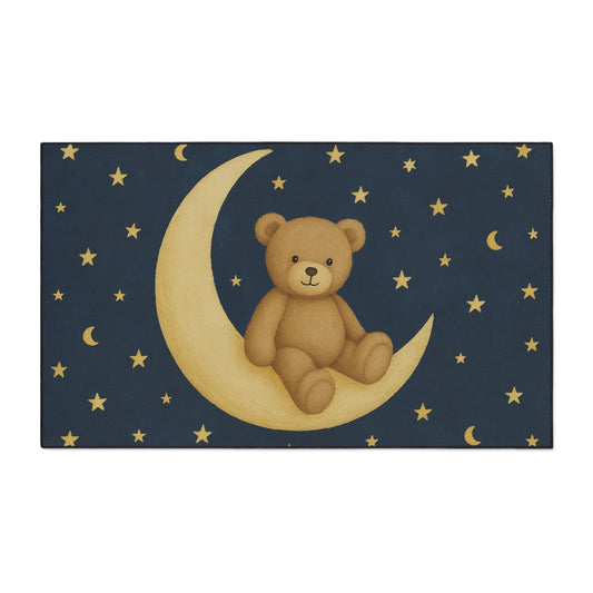 To the Moon – Starfield Heavy-Duty Floor Mat | Celestial Nursery & Play Rug