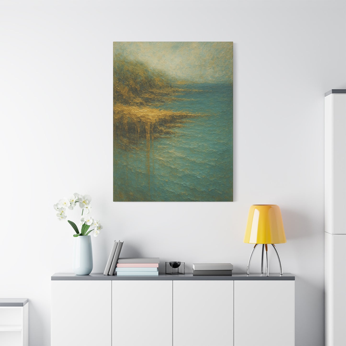 Gold Coast Cliff- Coastal Abstract Collection-Fine Art Canvas Print