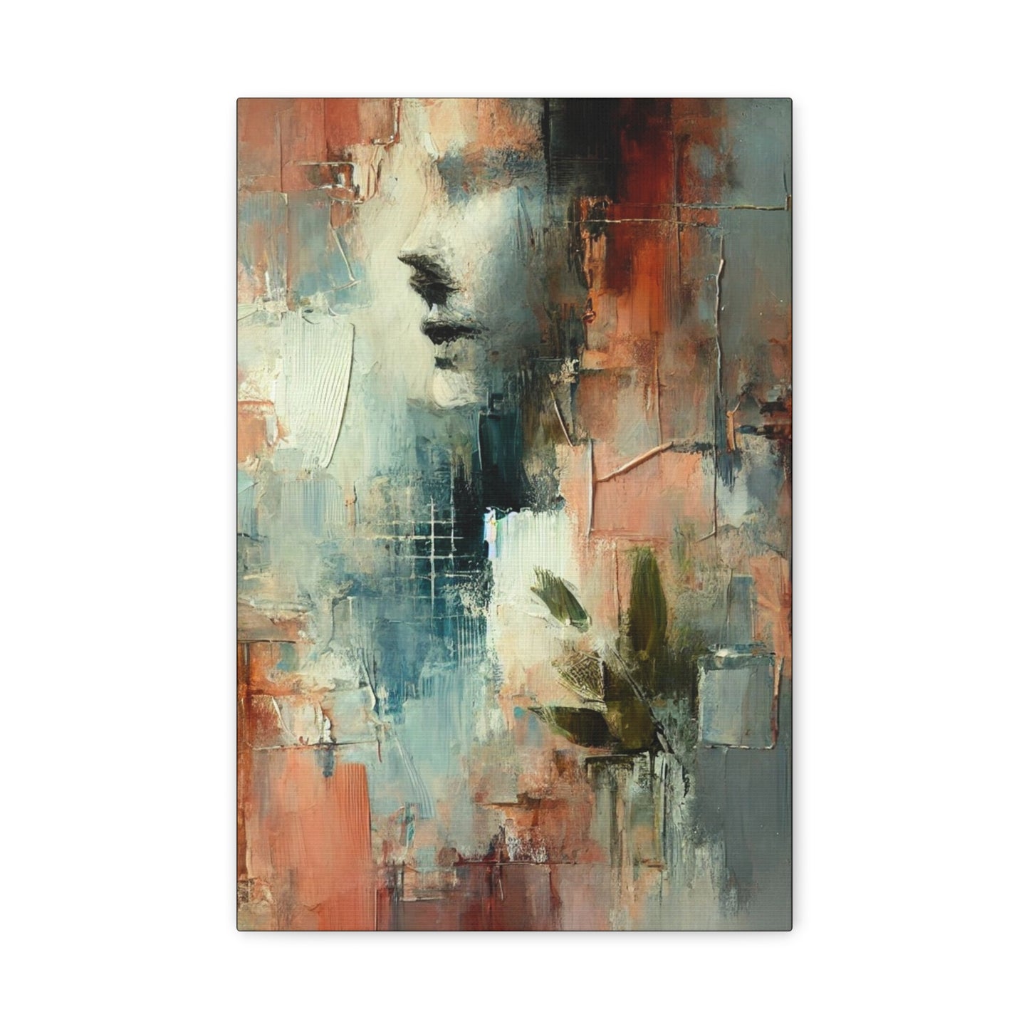 Whispers of Stillness -Fine Art Canvas Print - Female Abstract Print by Katherine Bobeck - Calming and Modern Artwork