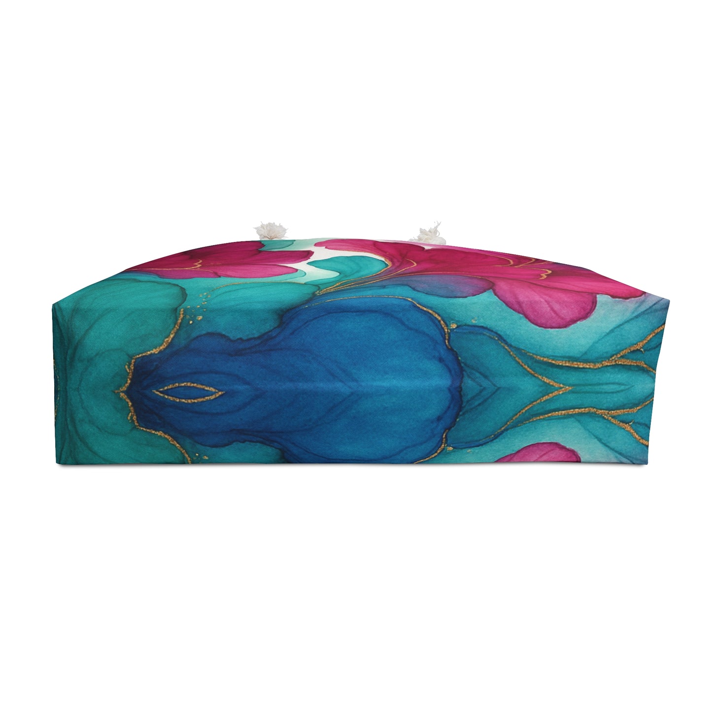 Crimson-Floral Weekender Bag - Perfect for Travel and Getaways