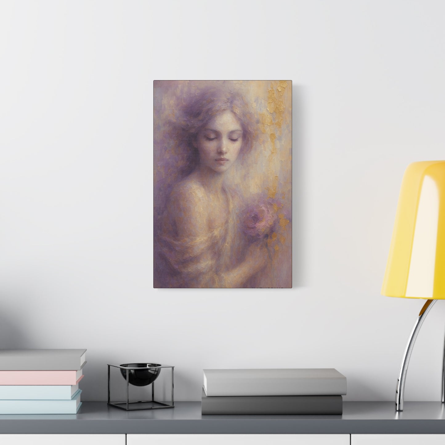 Grace-Muse Collection-Fine Art Canvas Print - Female Abstract Print by Katherine Bobeck - Calming and Modern Artwork