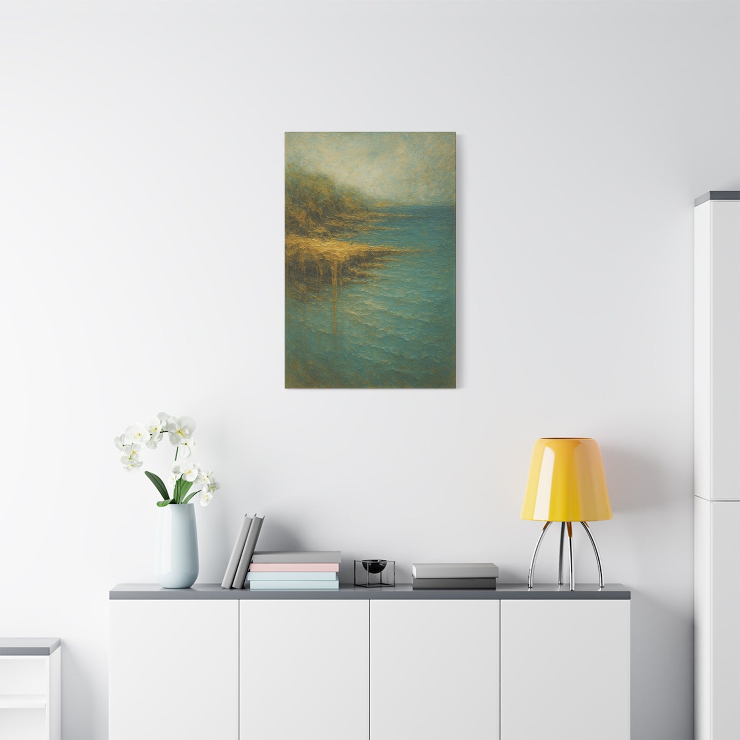 Gold Coast Cliff- Coastal Abstract Collection-Fine Art Canvas Print