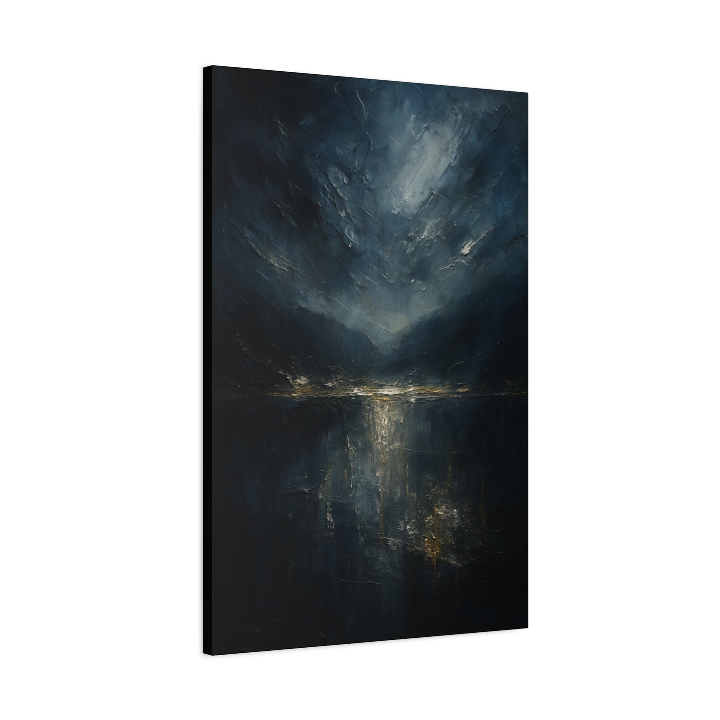 Misty Mountian Evening Solitude-  Abstract landscape Collection -Fine Art Canvas Print